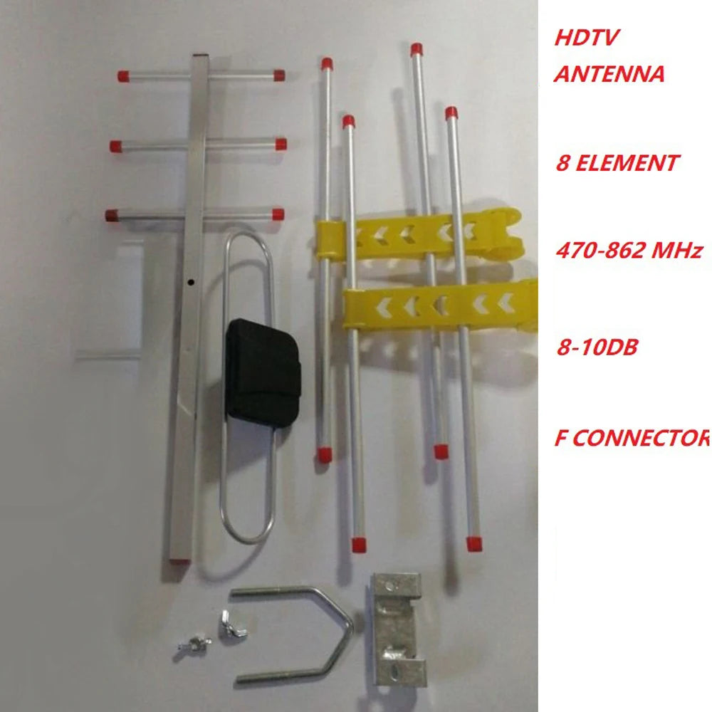 Outdoor Digital HDTV Antenna 470–860MHz DVB-T/T2 Amplified Outdoor TV Antenna Qst Default Title