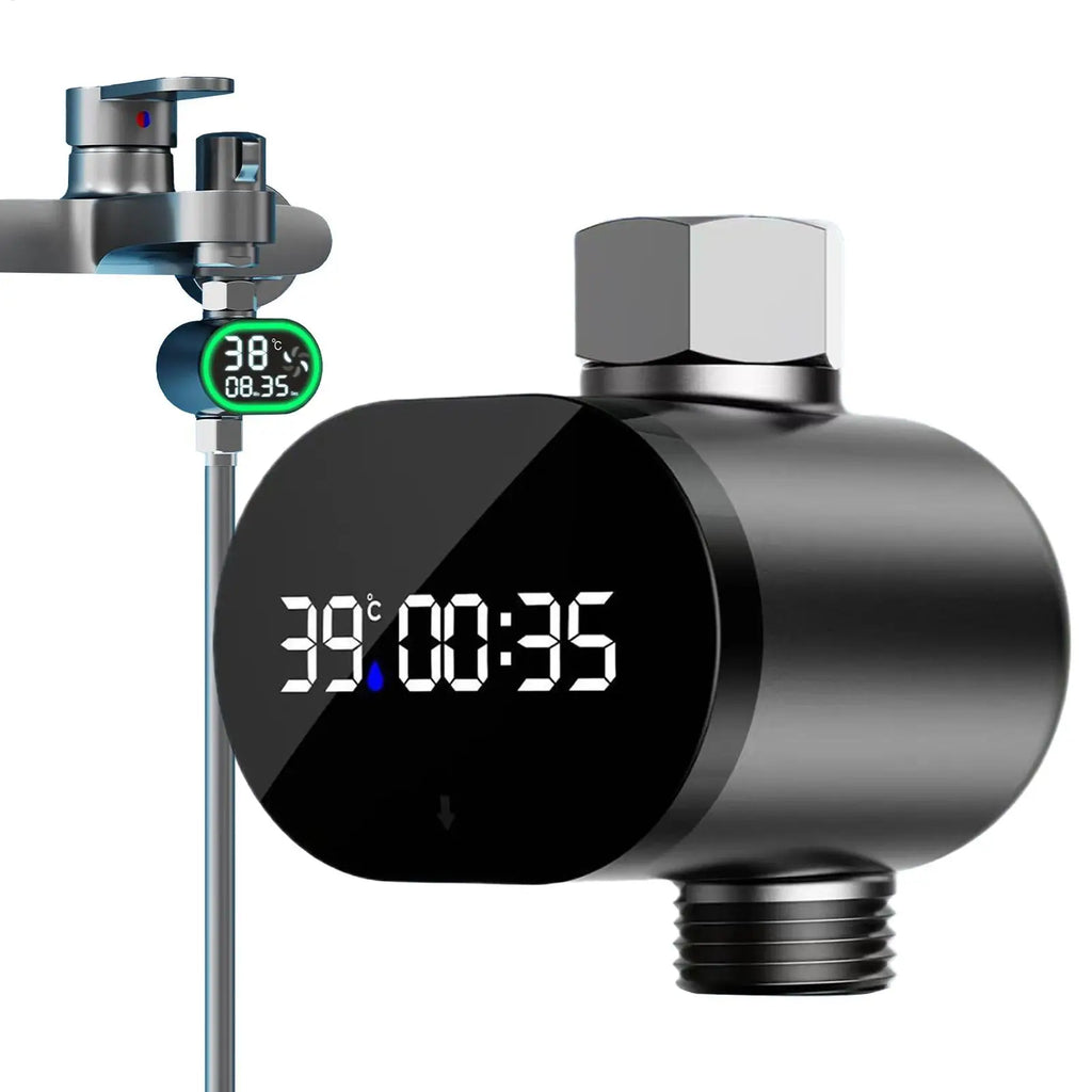 LED Digital Shower Water Temperature Monitor | Splash-Proof Water Temperature Monitor Qme