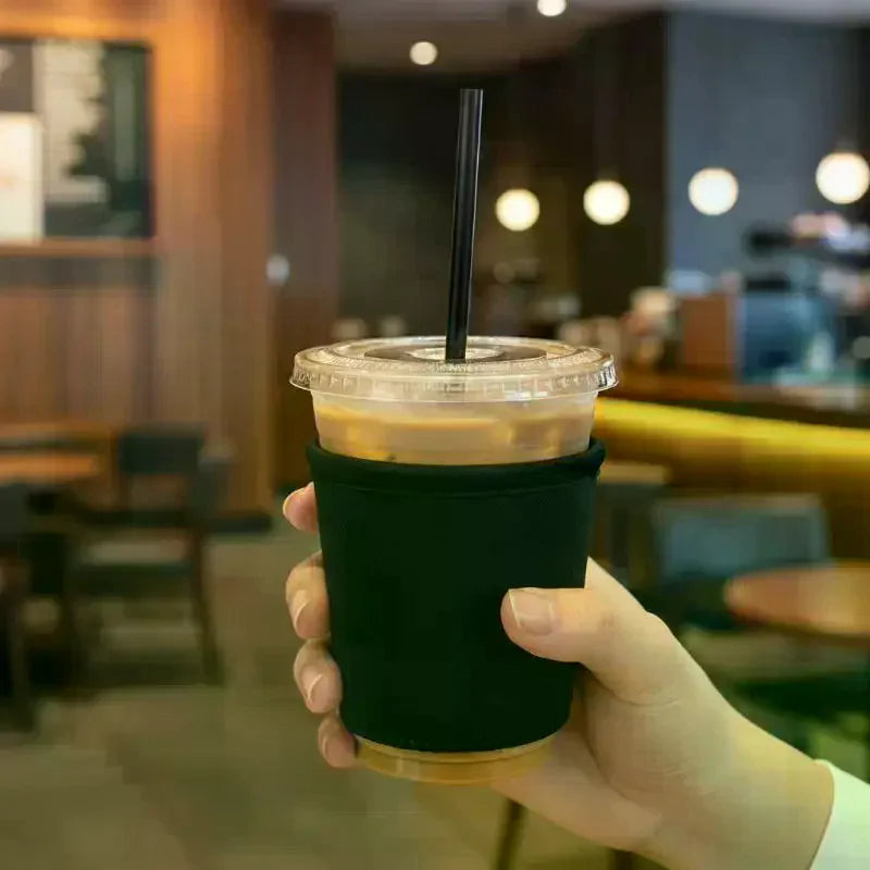 Reusable Iced Coffee Sleeve Neoprene Insulator – S, M, L Coffee Cup Sleeve Qme