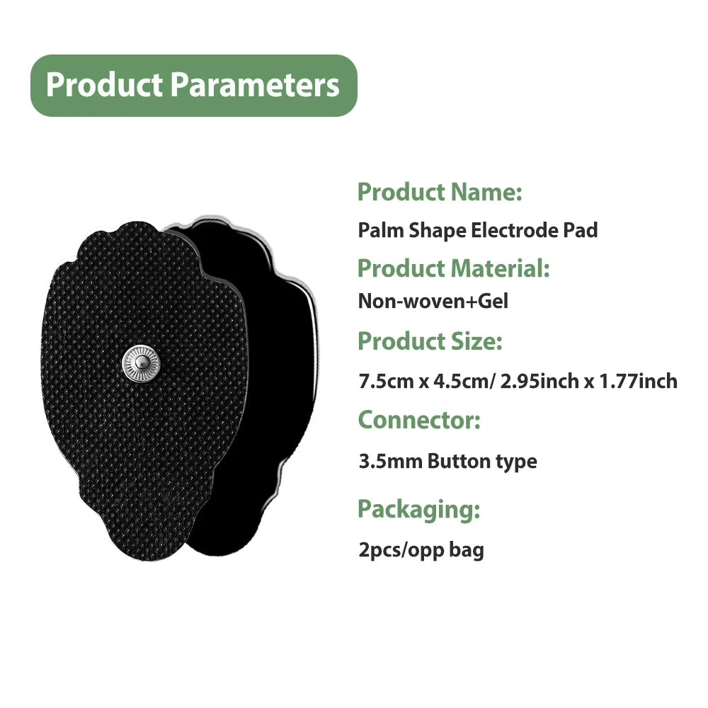 TENS EMS Gel Electrode Pads – Self-Adhesive, Reusable (10/20 Pcs) Electrode Pads Qst