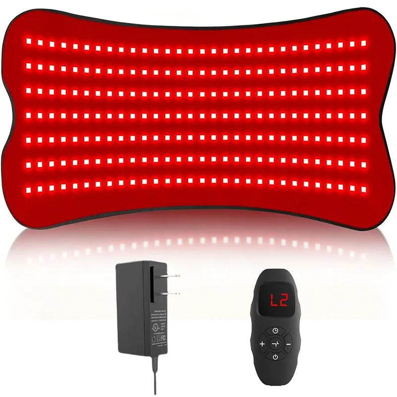 ZONGKUNG Red Light Therapy Pad 210 LEDs 660nm 850nm – 31.5"×14" Red Light Therapy Mat Qst 210LED Mat EU Plug