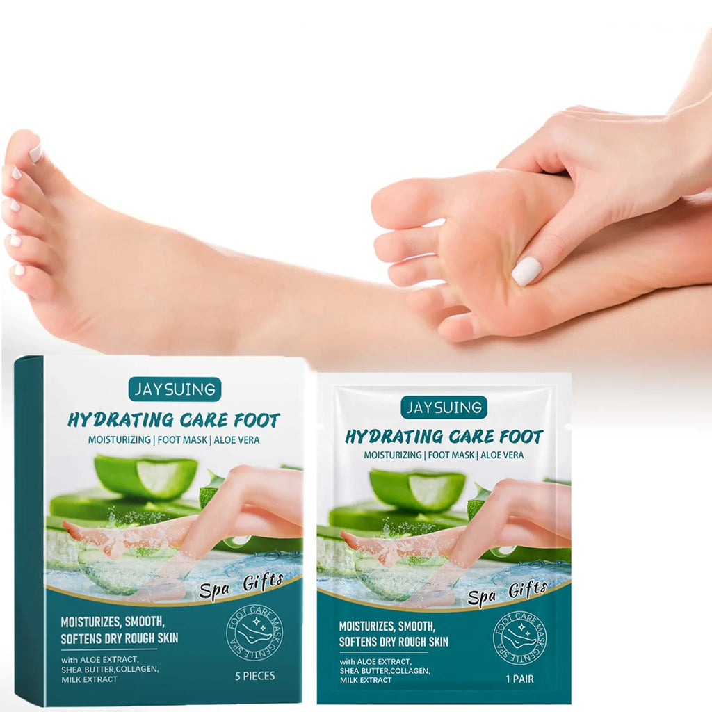 Aloe Vera Exfoliating Foot Mask – Moisturizing & Softening Exfoliating Foot Mask Qme