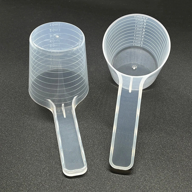 Transparent Pet Measuring Spoon with Scale – 50g/100ml Pet Food Measuring Spoon Qme