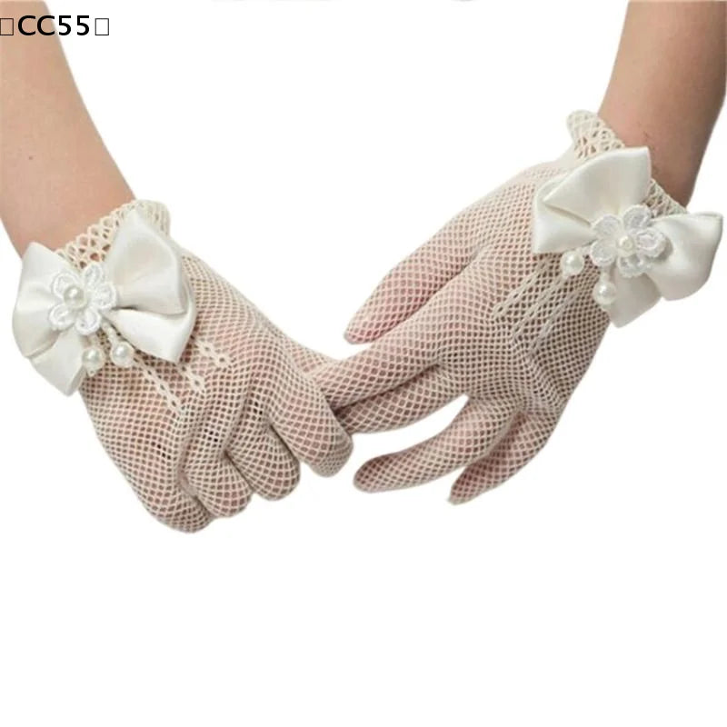 Bridal Pearl Net Gloves – White Wedding Finger Gloves Bridal Gloves Qst