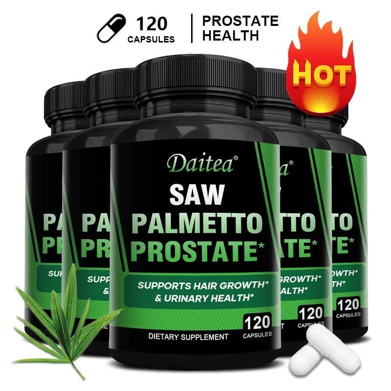 Saw Palmetto Capsules – Prostate & Hair Support Supplement Herbal Supplement Qst