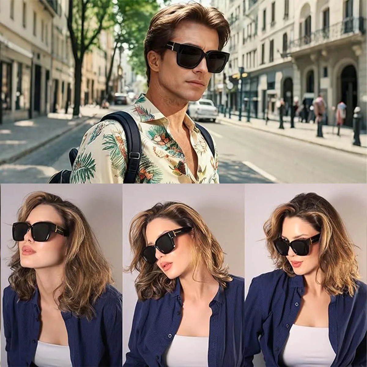 VOPHA Fitover Wraparound Sunglasses UV400 – Wear Over Glasses Fitover Sunglasses Qst
