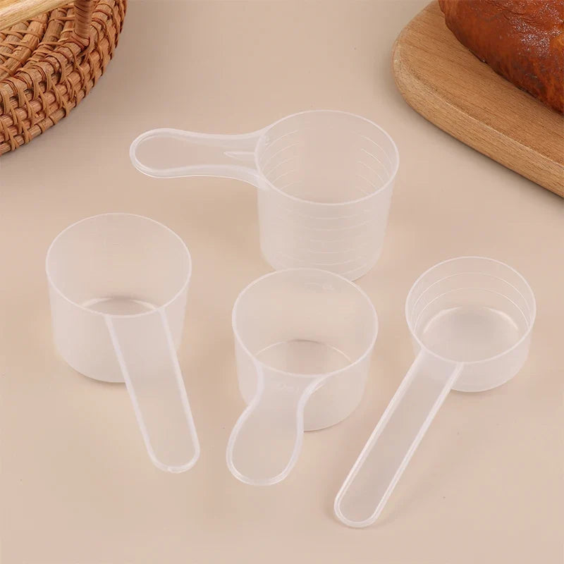 Transparent Graduated Plastic Measuring Spoons 15 25 30ml Set Measuring Spoon Set Qme