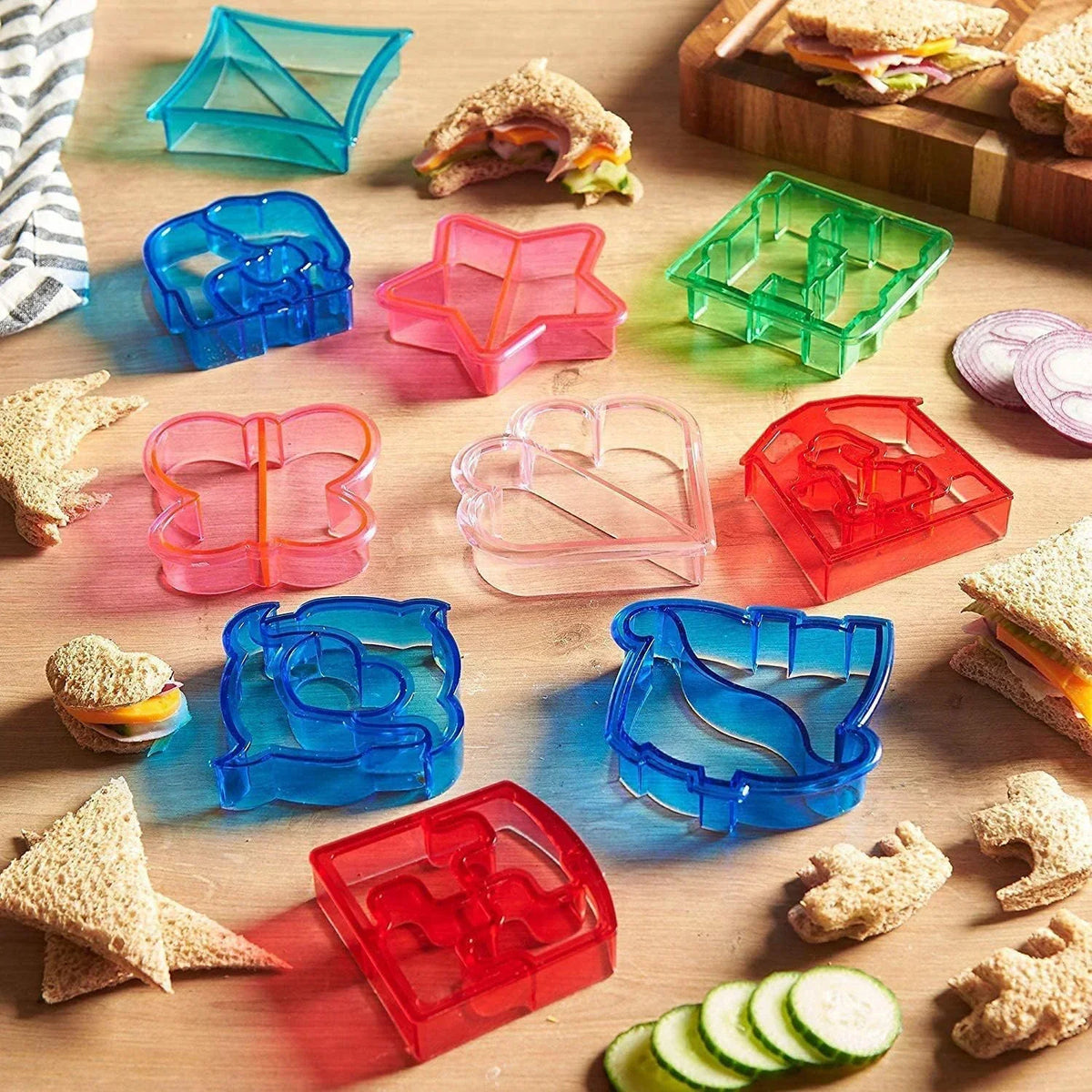 Dinosaur Sandwich Cutter Mold for Kids – Bread & Biscuit Shaper Sandwich Cutter Mold Qme