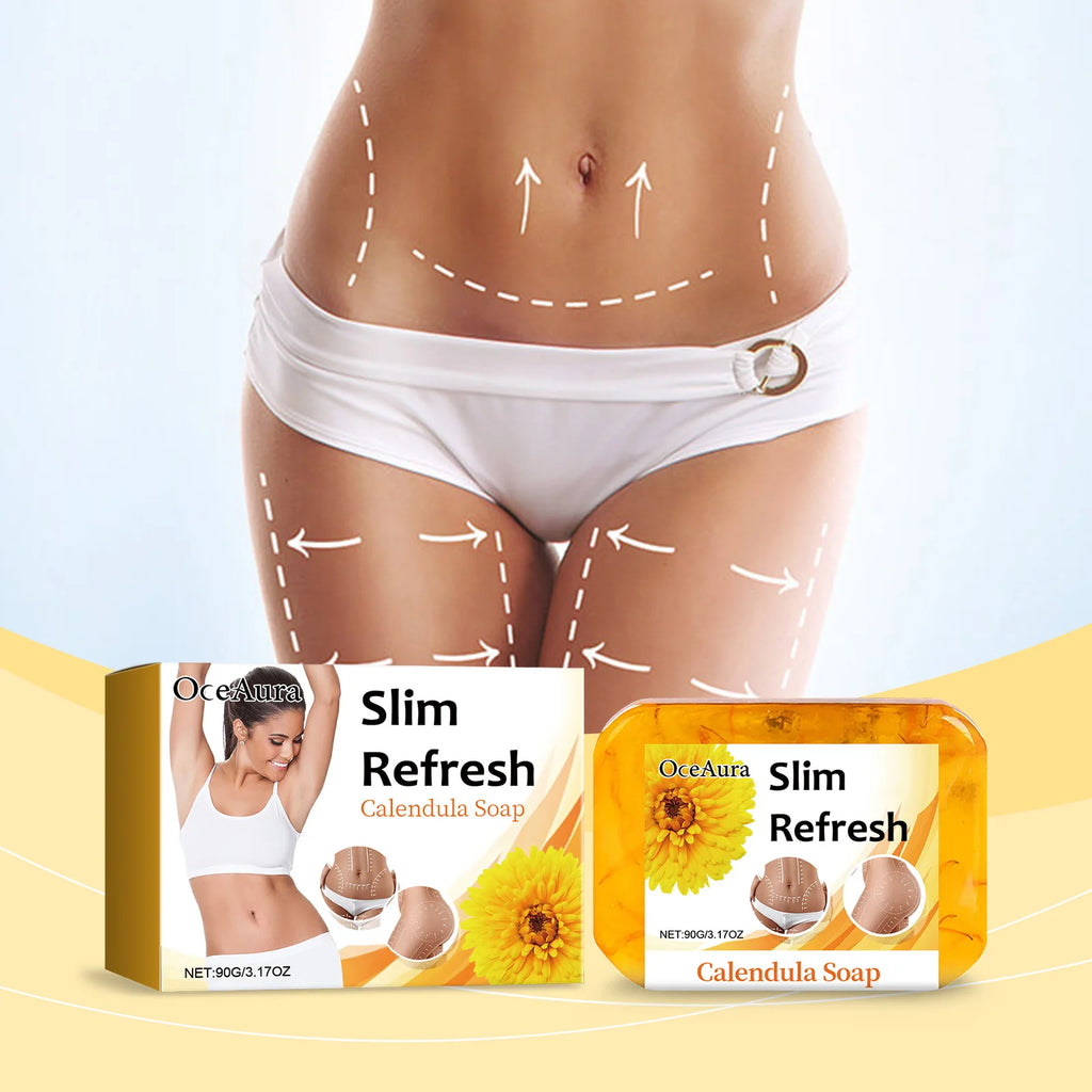 OCEAURA Calendula Soap Bar – Natural Face & Body Cleanser Natural Soap Bar Qst