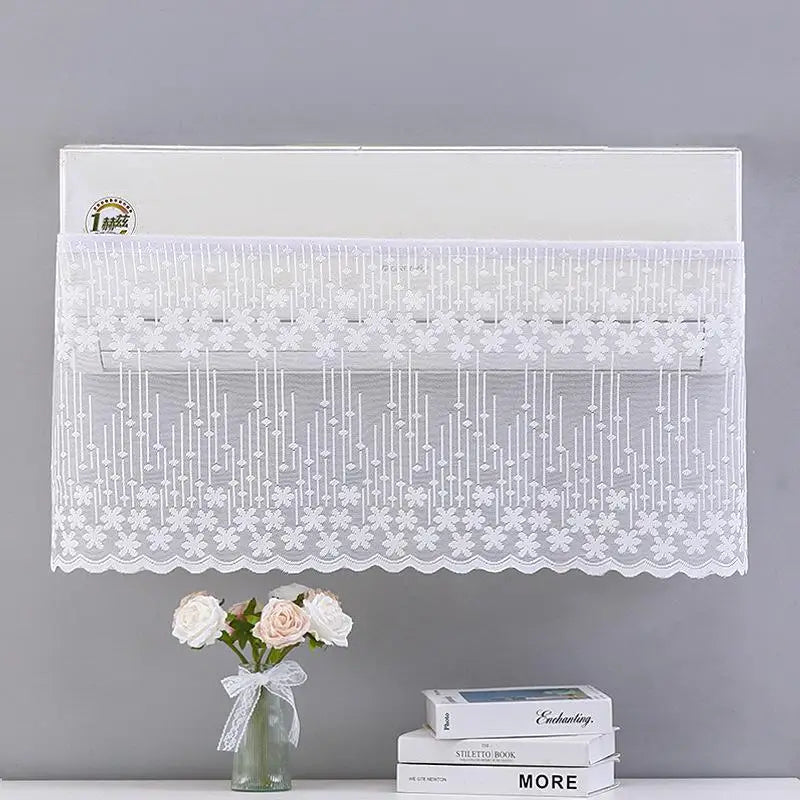 Lace Embroidery Flower Curtain – Windproof, Dustproof & UV Decorative Lace Curtain Qme