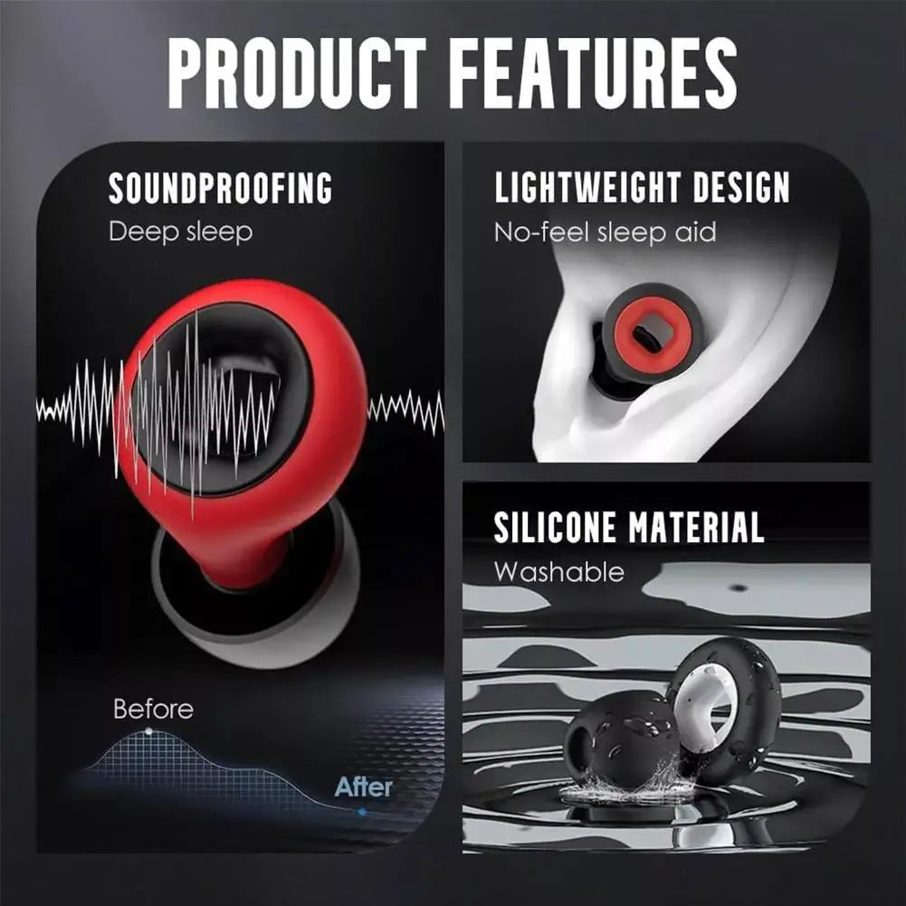 Motorcycle Earplugs – Windproof Noise Reduction & Sleep Mute Noise Reduction Earplugs Qme