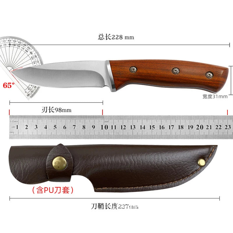 XUANFENG Forged 9CR18 Steel Chef Knife – 9.8" Kitchen Blade Kitchen Chef Knife Qst buk