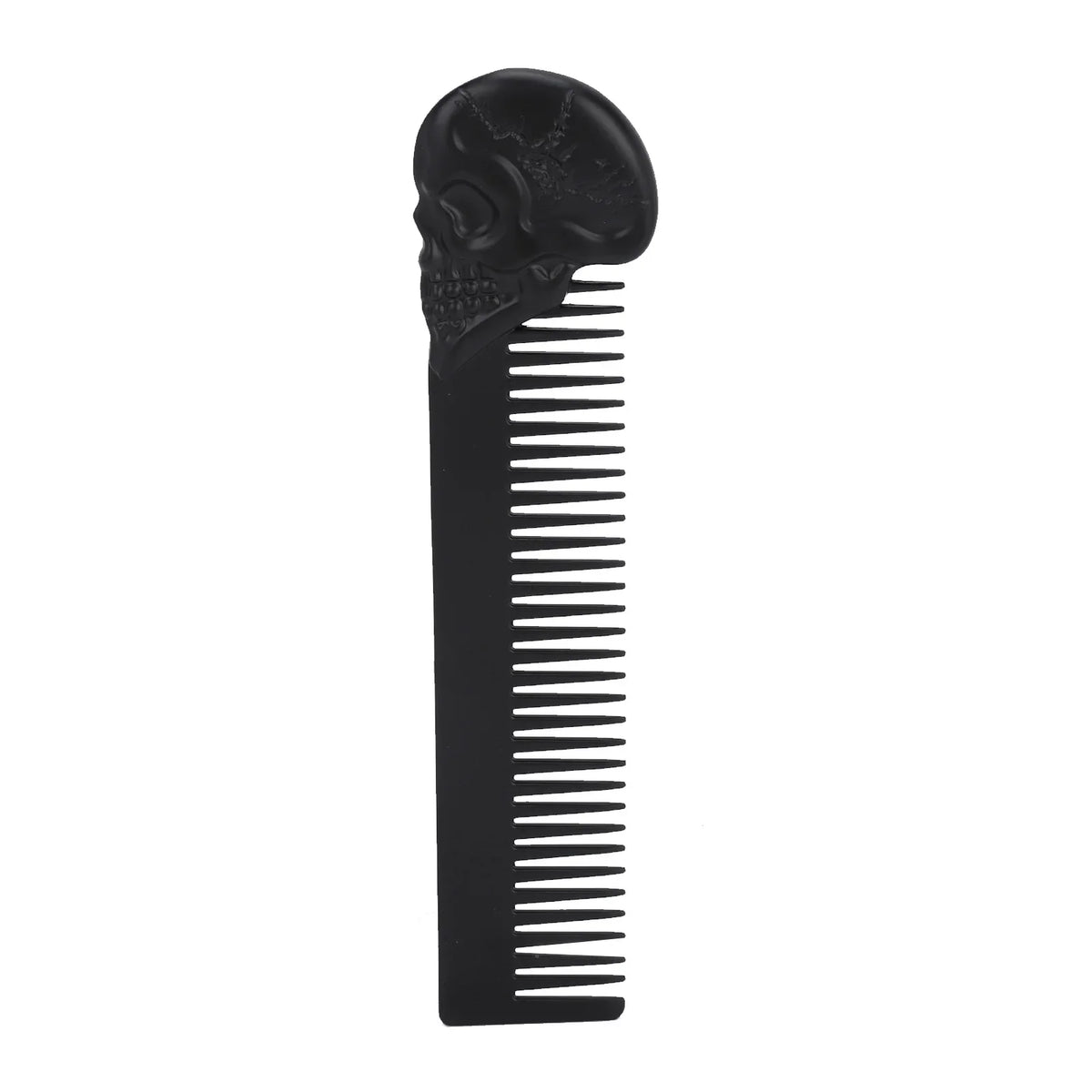 Zinc Alloy Skull Beard & Mustache Comb – Pocket Styling Beard & Hair Comb Qme YELLOW