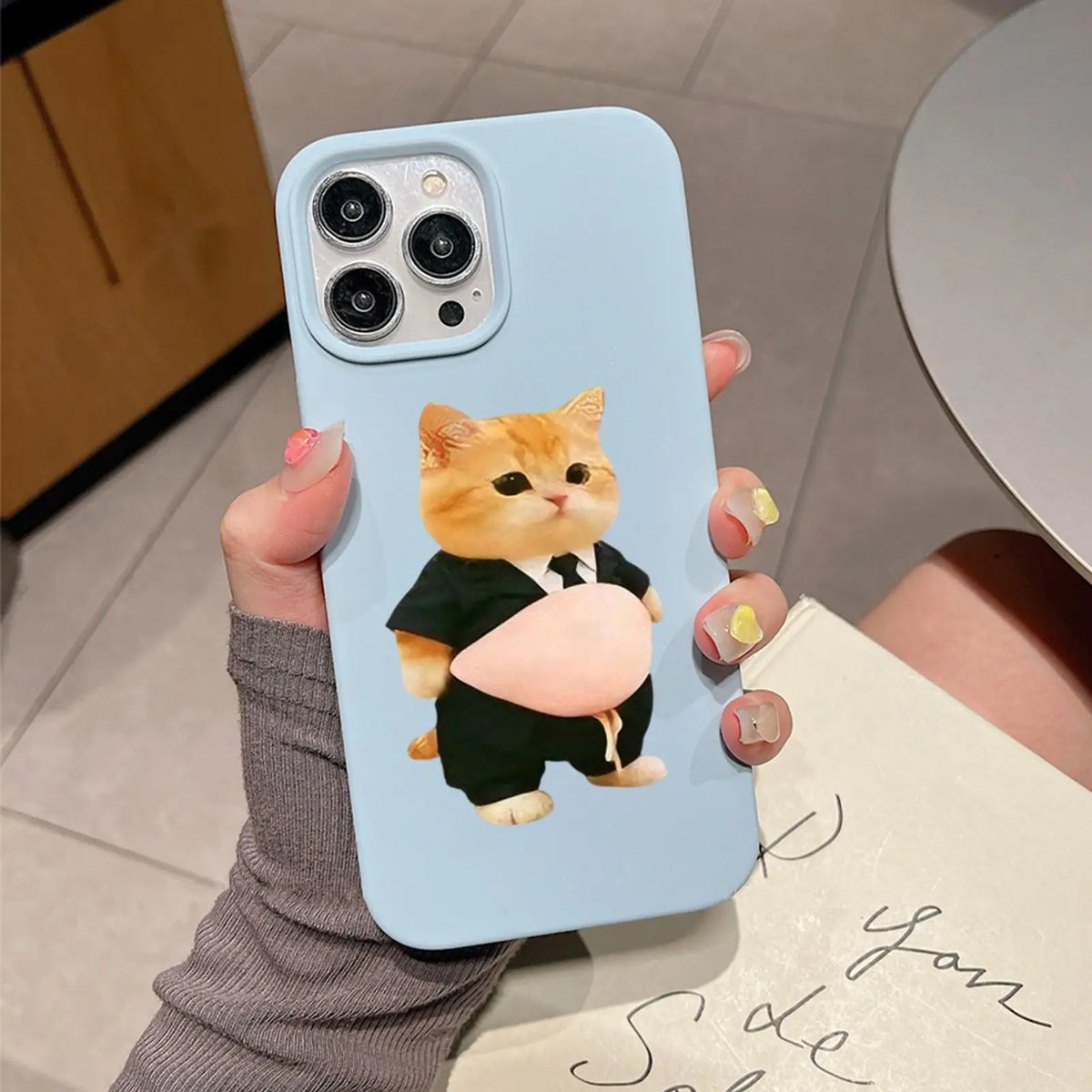 3D Cat Belly Reusable Stickers – Cute Decals for Kids & Laptops Reusable Stickers Qme