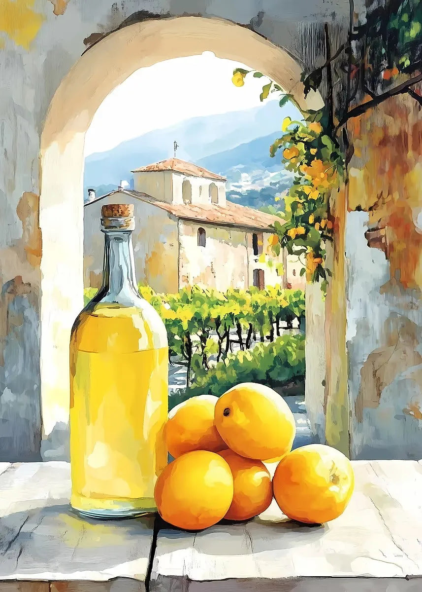 Summer Lemons & Straw Hat Canvas Wall Art – Modern Print Canvas Wall Art Qst 12 20x30cm Unframed