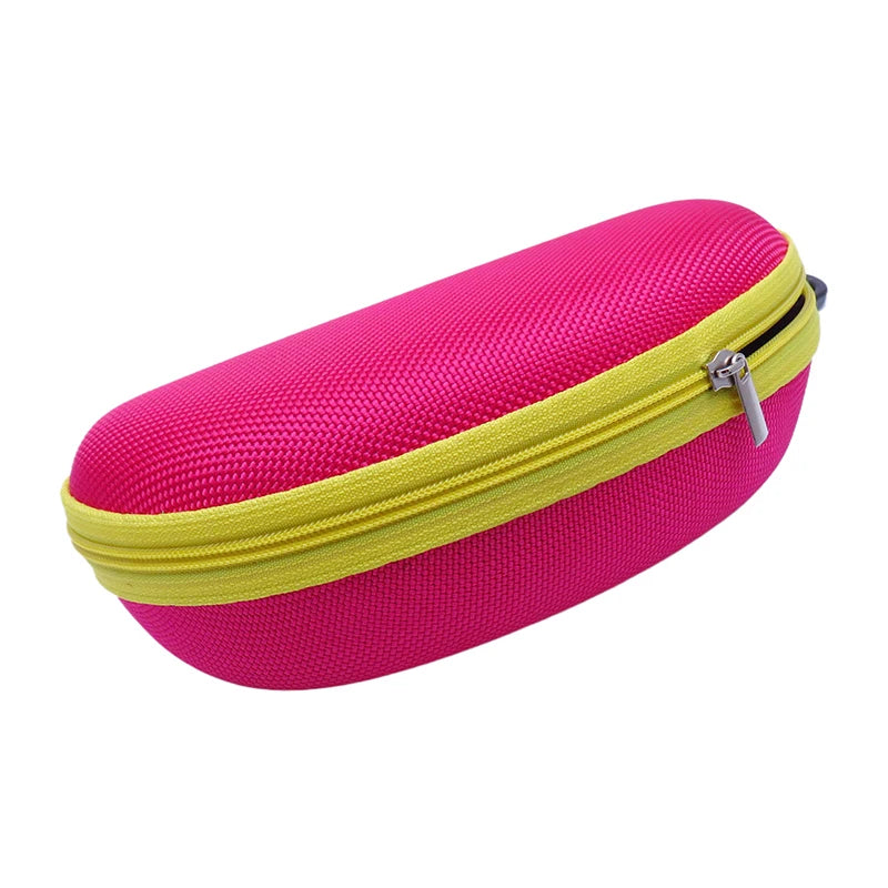 EVA Hard Glasses Case with Carabiner Hook | Colorful Zipper Eyeglasses Case Qst A2