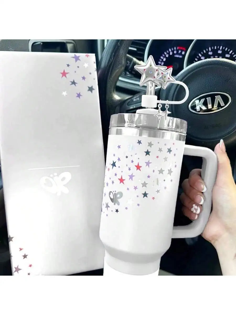Strawberry Star Straw Lid Dust Cover for Stanley 40oz 30oz Drinkware Lid Cover Qme