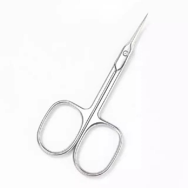 Professional Cuticle Scissors – Stainless Steel Manicure Tool Cuticle Scissors Qme silver