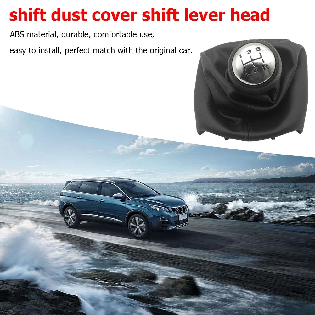 5-Speed Gear Shift Knob & Collar Cover PU+ABS | Citroën Fit Gear Shift Knob Qme