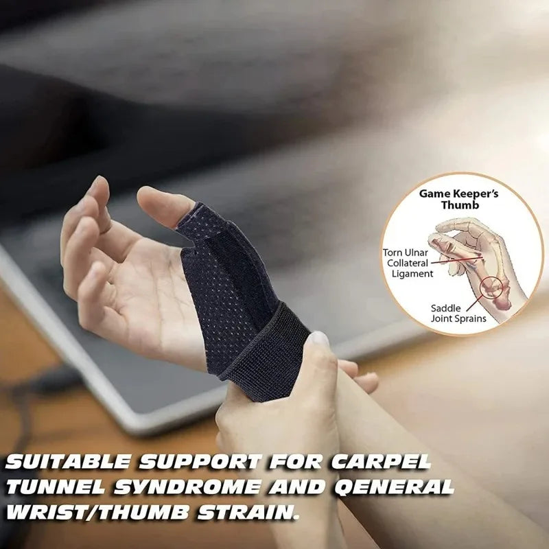Adjustable Elastic Thumb Support Glove – Breathable Wrist Brace Thumb Wrist Brace Qme
