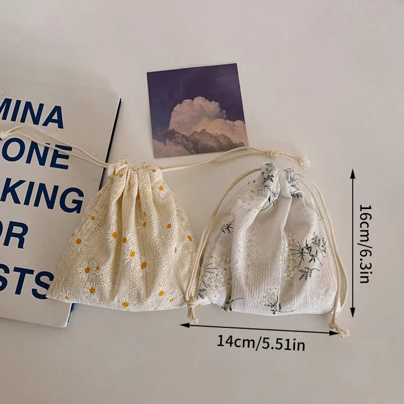 DIY Drawstring Pouch – Dust-Proof Travel Bag for Jewelry & Cosmetics Drawstring Pouch Bag Qme
