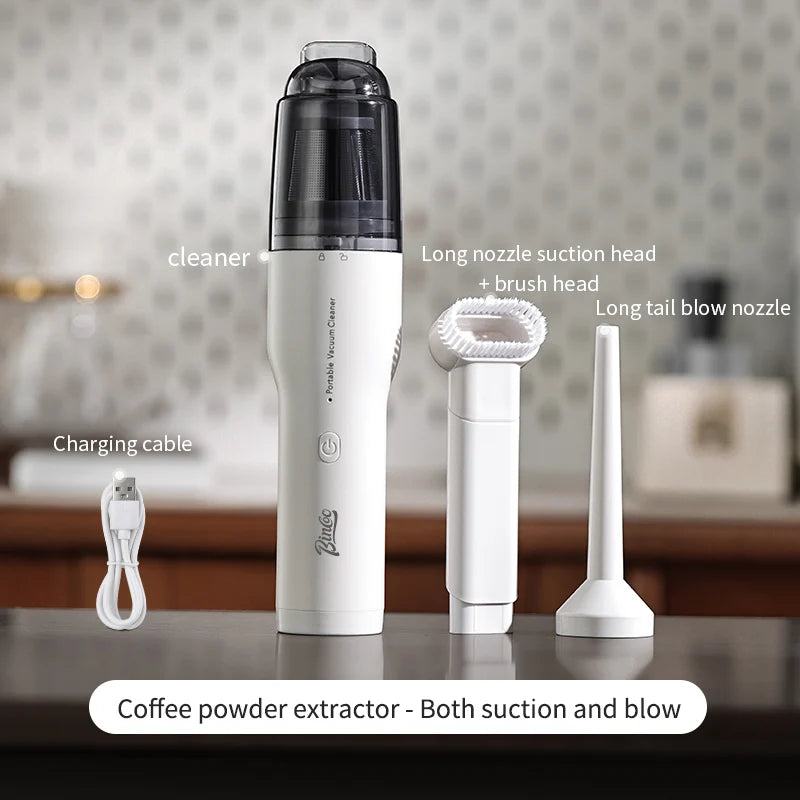 Bincoo Wireless Coffee Powder Extractor & Desktop Vacuum Coffee Vacuum Cleaner Qst white China Mainland