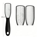 Dual-Sided Stainless Steel Foot File & Callus Remover – 24CM Foot File Qme black