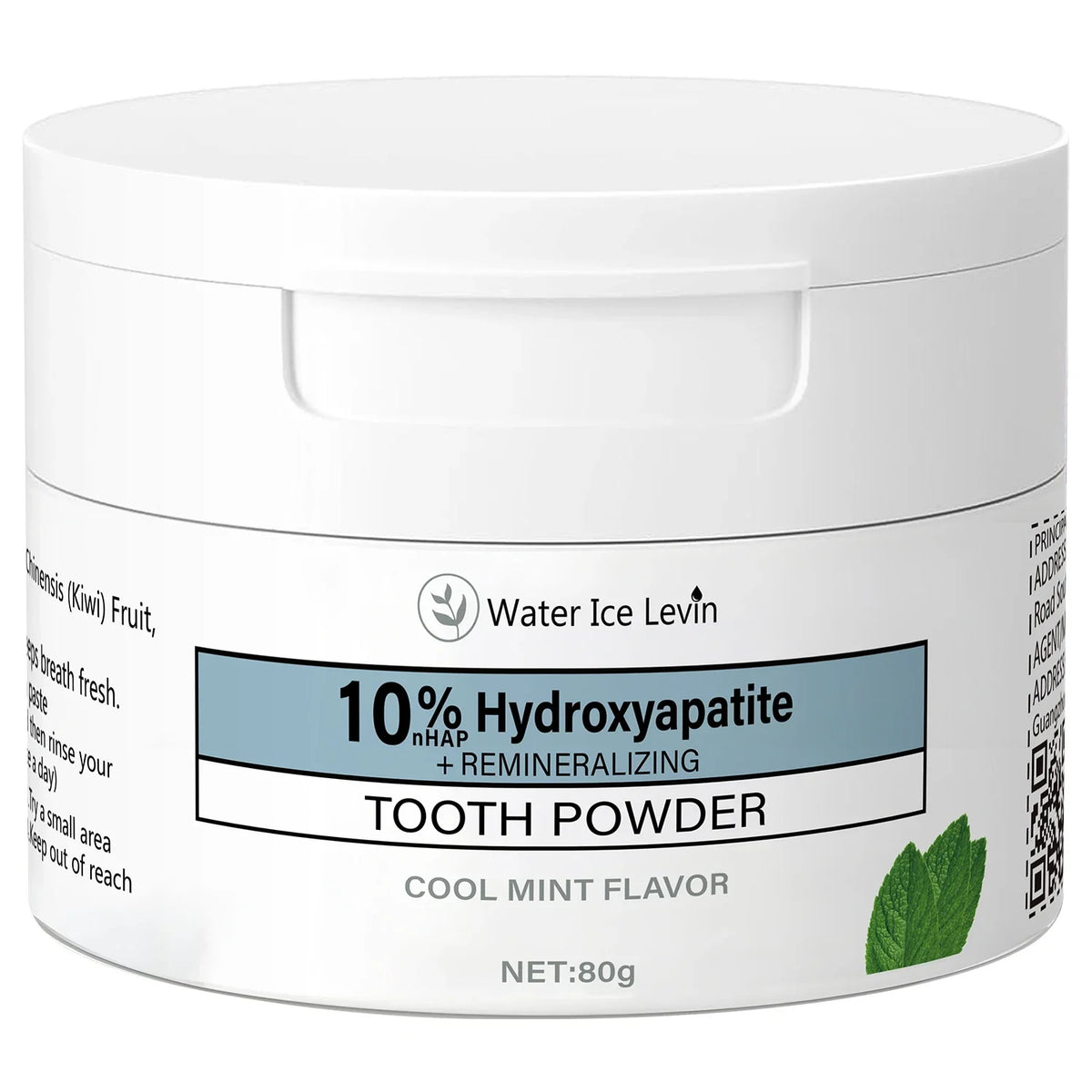Qme Cool Mint Tooth Powder – Charcoal & Hyaluronic Acid Tooth Powder Qme WHITE Option 1