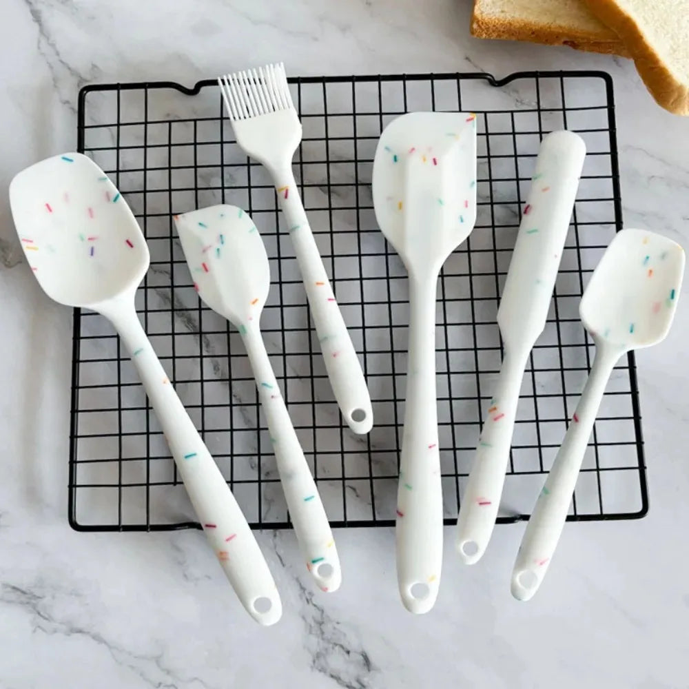 Galavilly Silicone Spatula Set | Food-Grade, Heat-Resistant 6-8 Pc Silicone Spatula Set Qme