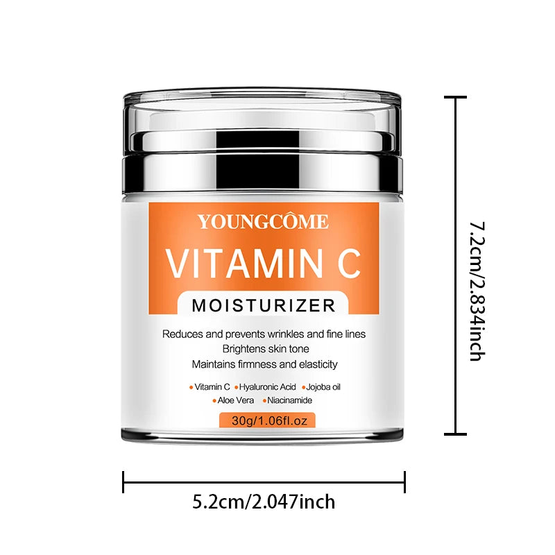 YOUNGCOME Vitamin C Face Cream – Whitening & Moisturizing Vitamin C Face Cream Qst 30G