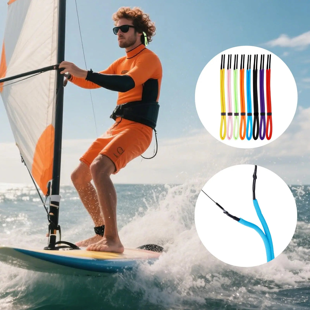 Floating Foam Eyeglasses Strap – Water Sports Anti-Slip Cord Eyeglasses Strap Qst
