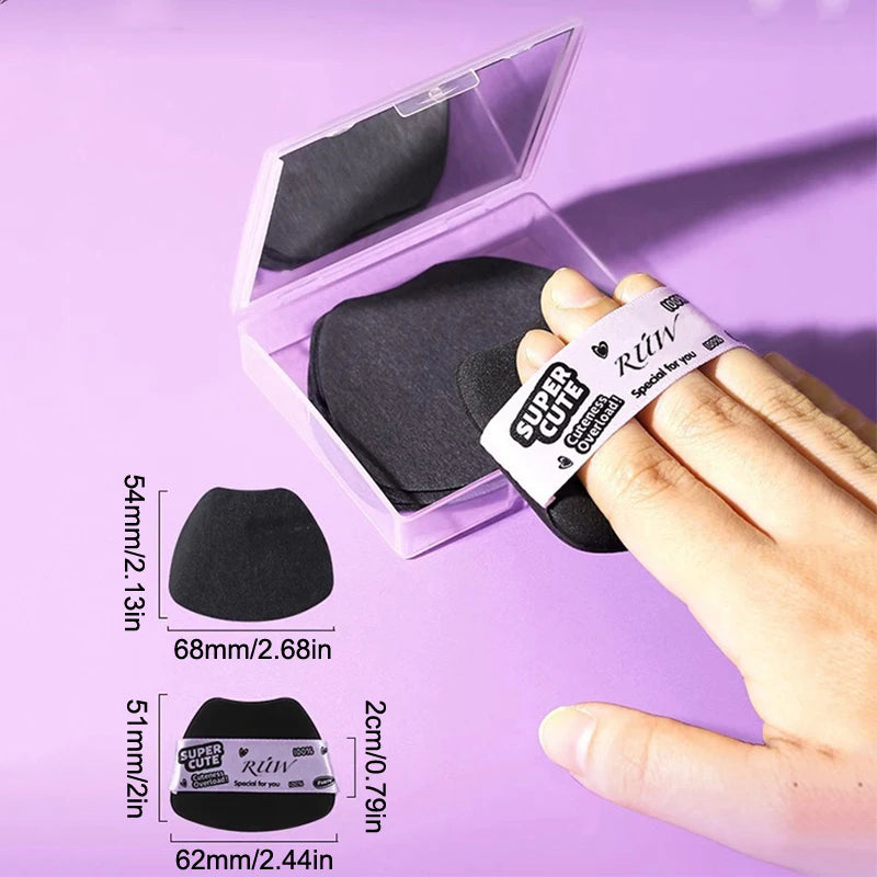 Oil Blotting Paper Set 100 Sheets with Mirror & Powder Puff Oil Blotting Paper Set Qst