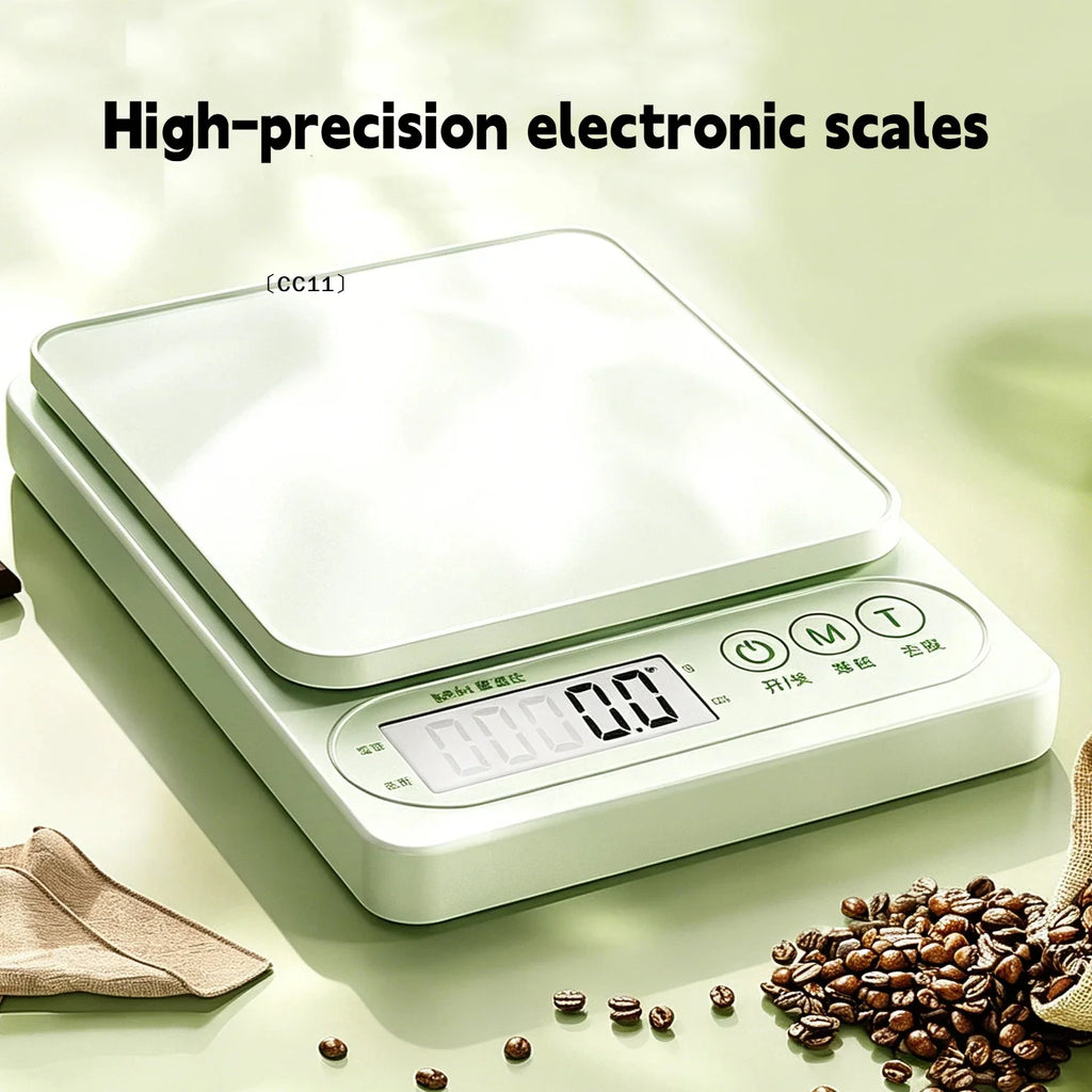 Digital Kitchen Scale – One-Touch Tare, 10kg, 0.1g Accuracy Digital Kitchen Scale Qme