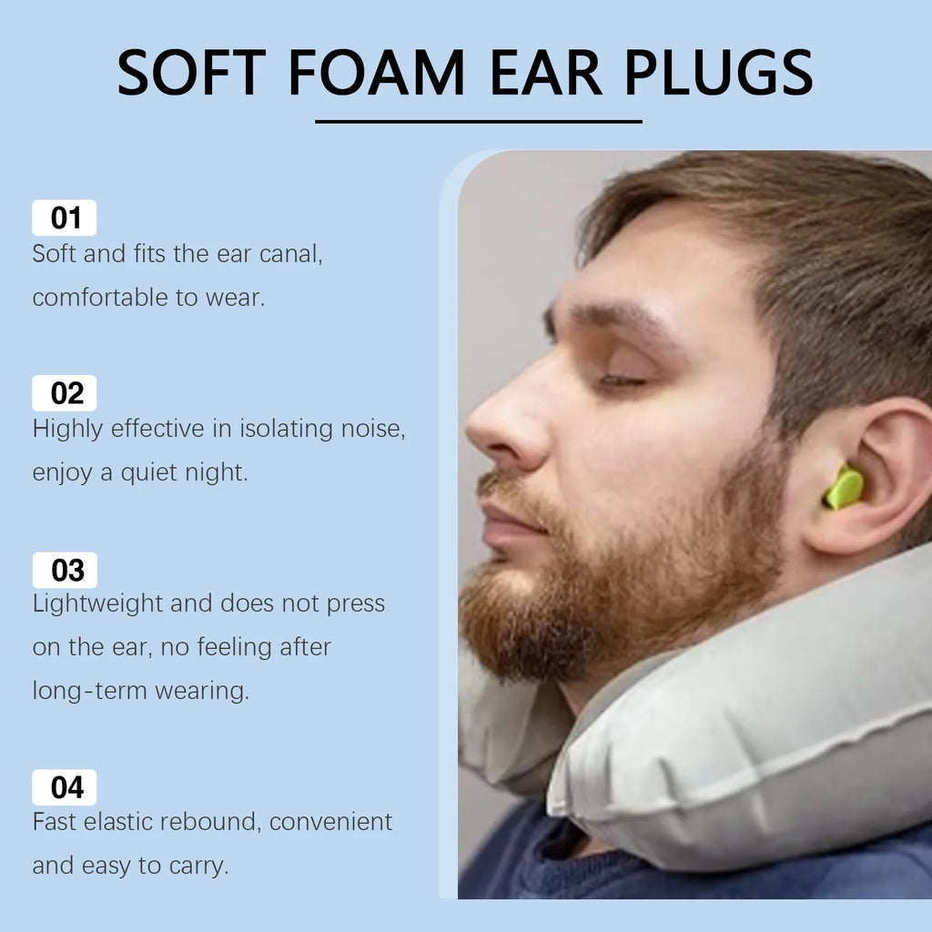Noise Cancelling Sleep Earplugs with Portable Storage Case Sleep Earplugs Qst