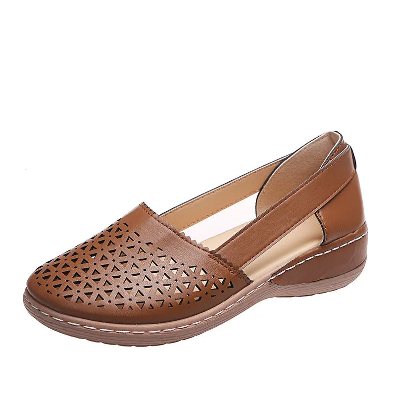 Women's Retro Button Flat Sandals – Mary Jane Plus Size Women's Flat Sandals Qst