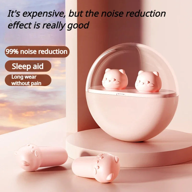 Animal Shaped Sleep Earplugs – Soft Noise Reducing Foam Sleep Earplugs Qme