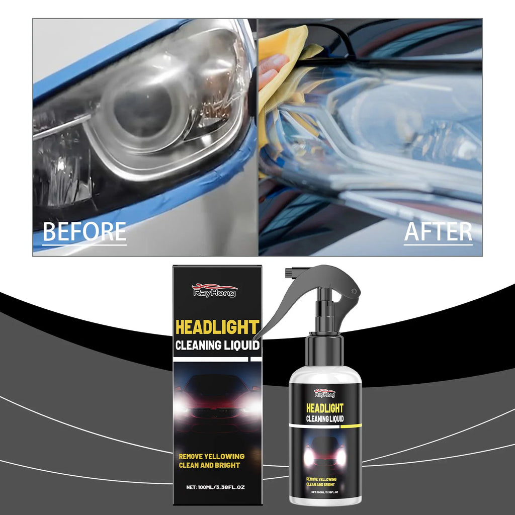 Rayhong Car Headlight Cleaner & Polish 100ml – Brightening Agent Headlight Cleaner Qst