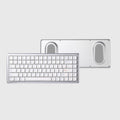 CHOSFOX Vero75 Low Profile Mechanical Keyboard QMK VIA 84 Key Mechanical Keyboard Qme silvery Keyboard Black Cloud Switch