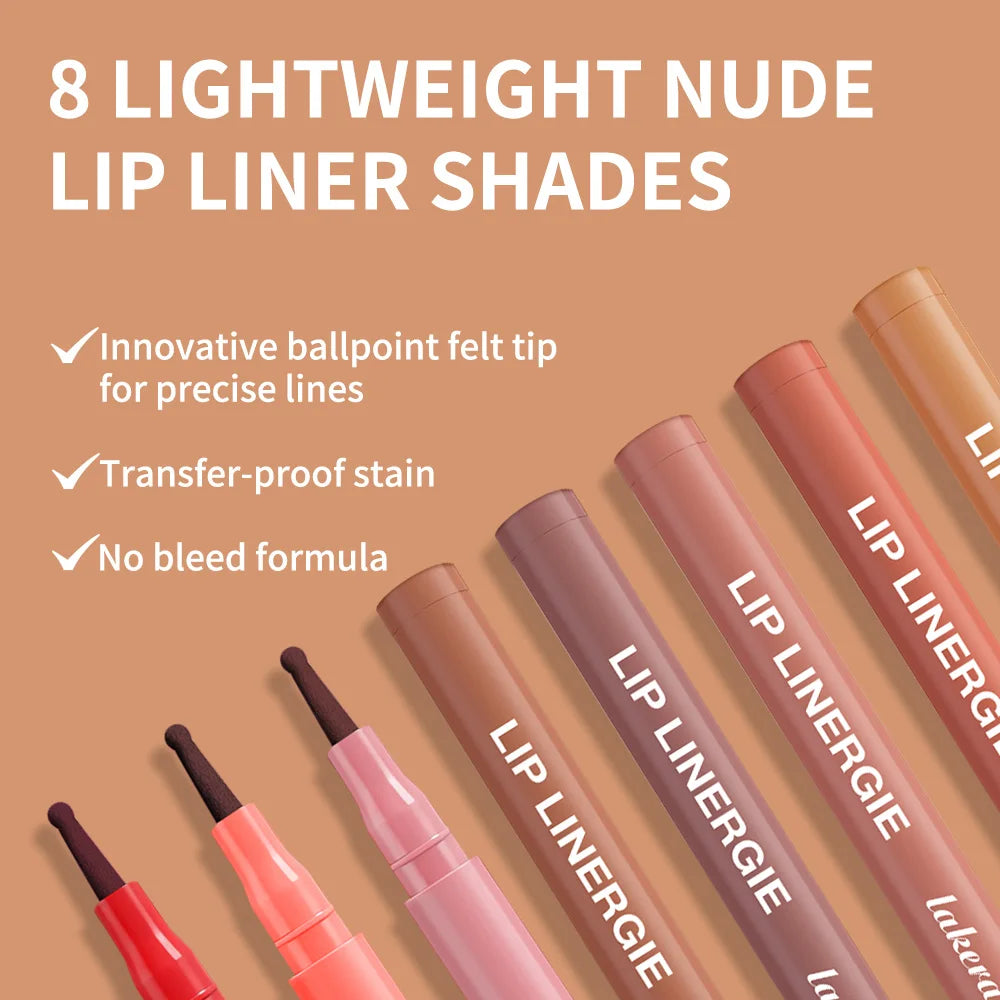 Lakerain Ballpoint Lip Liner – Waterproof Long-Lasting Lip Pen Lip Liner Pen Qst