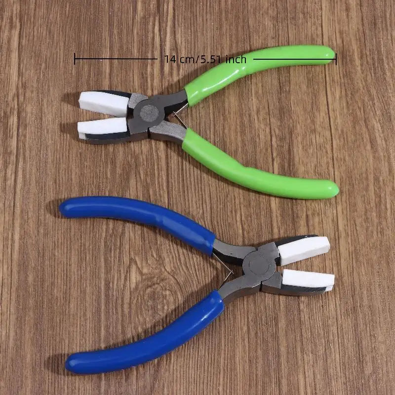 Nylon Jaw Flat Nose Pliers – Beading & Jewelry DIY Tool Jewelry Making Pliers Qme