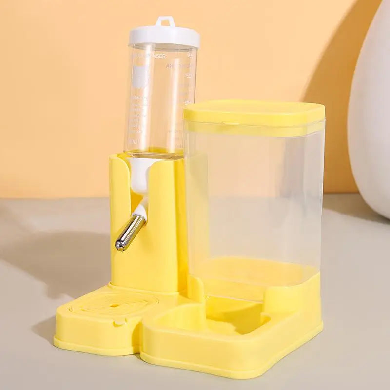 2-in-1 Hamster Water Bottle & Feeder – Leakproof, Large Capacity Small Pet Feeder Qme A1