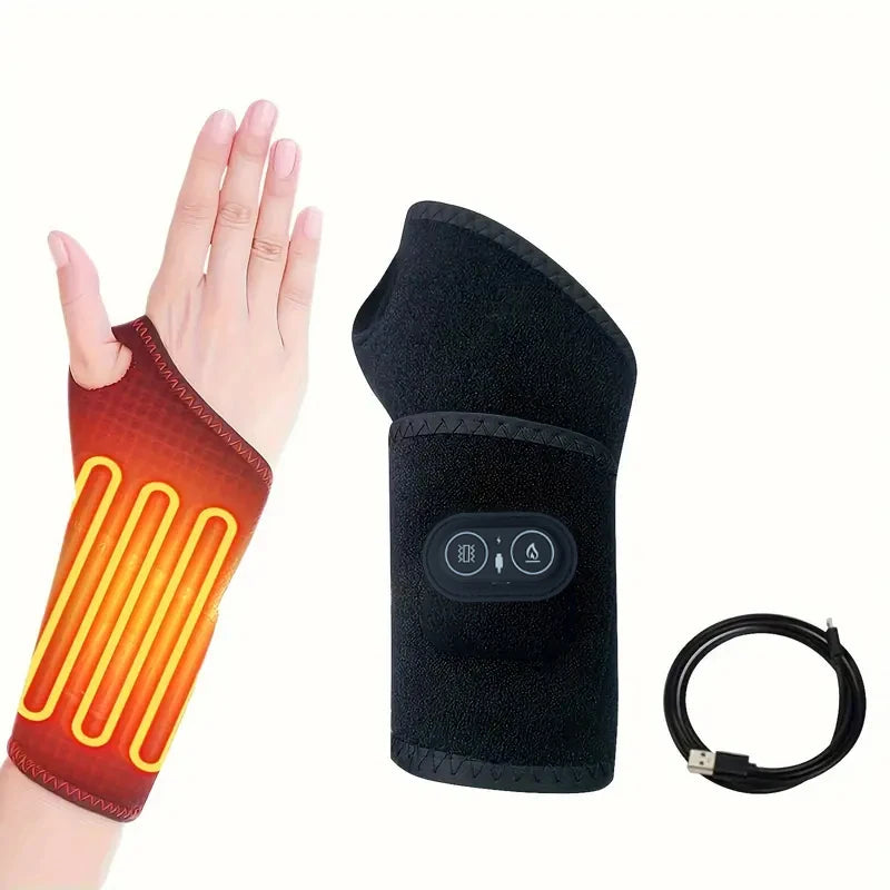 USB Electric Heated Wrist Brace – Carbon Fiber Thumb Support Heated Wrist Brace Qst