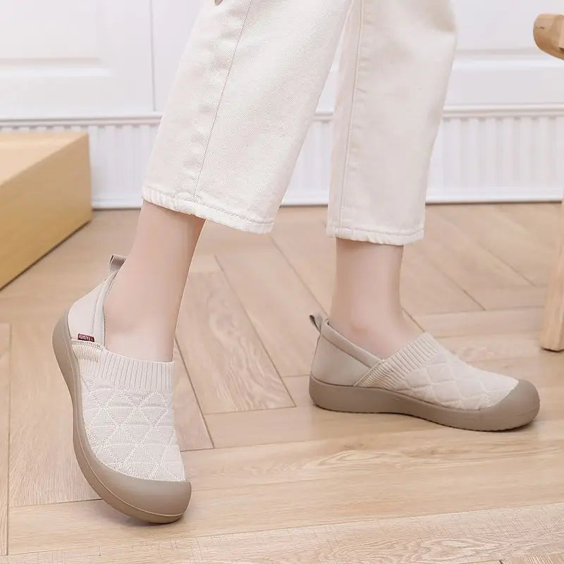 Women's Mesh Flat Loafers – Breathable Casual Slip-On Shoes Women's Flat Loafers Qst