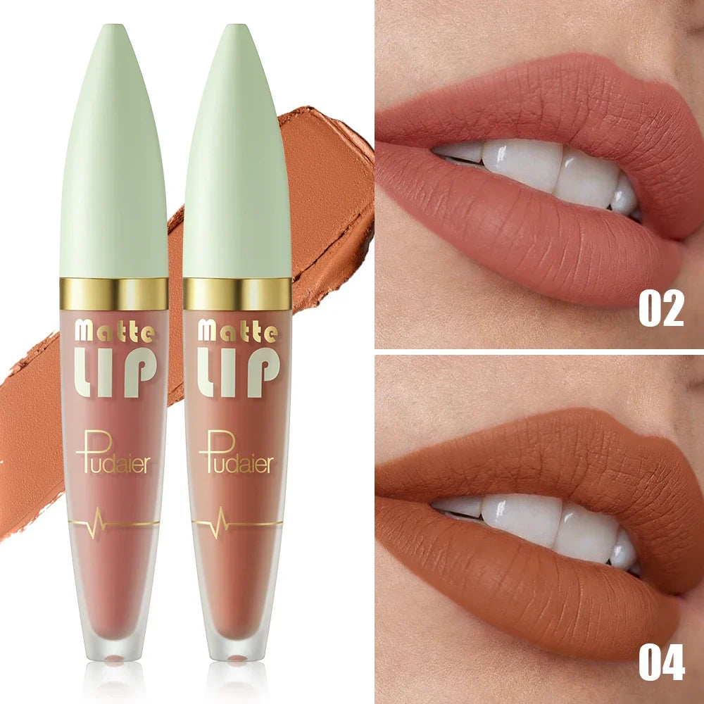 Matte Liquid Lipstick – Waterproof Long-Lasting Velvet Finish Liquid Lipstick Qme 02 04 4g Full Size