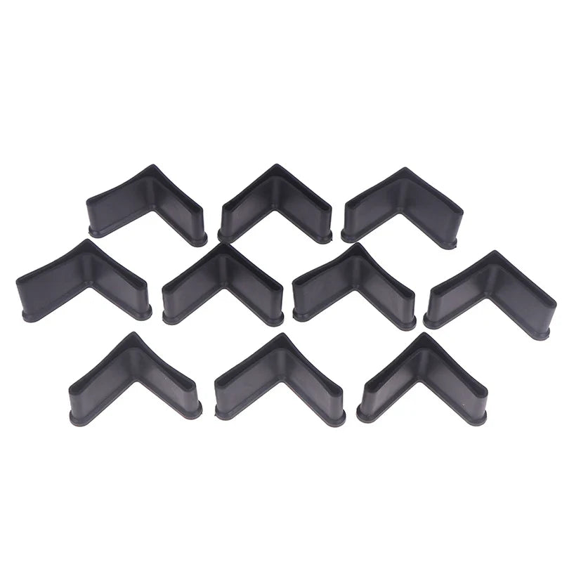 L-Shape Rubber Non-Slip Foot Pads for Slotted Angle Shelving Rubber Shelf Foot Pads Qme