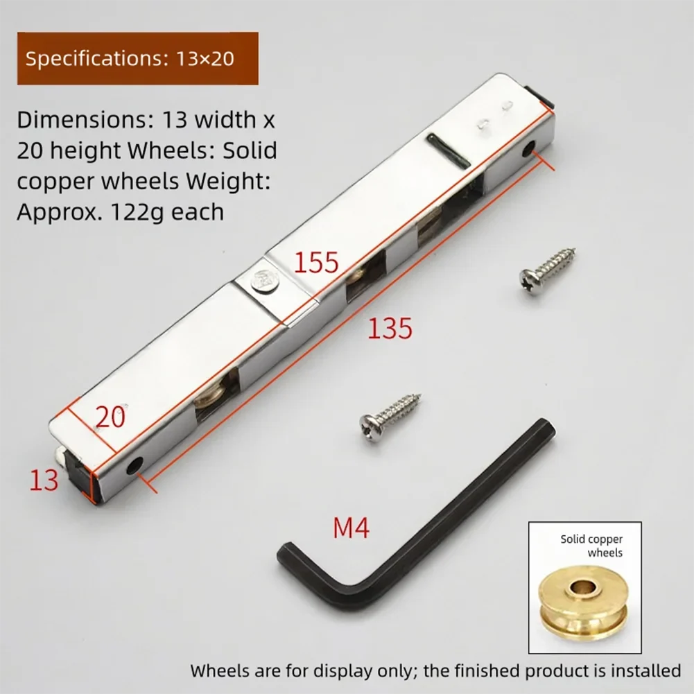 Stainless Steel Sliding Door Window Pulley Roller – Silent Door Window Roller Qme