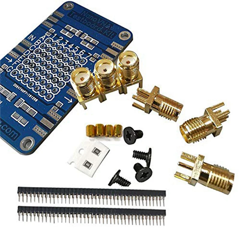 NanoVNA A02F-3X Vector Network Analyzer Test Board Demo Kit Network Analyzer Test Board Qme blue