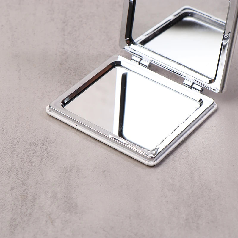 Double-Sided Folding Pocket Makeup Mirror – HD & Magnified Pocket Makeup Mirror Qst