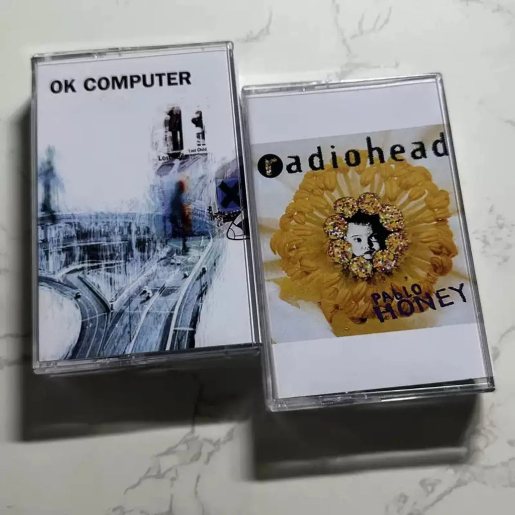 Retro Alternative Rock Cassette Tapes – Abstract Art Covers 2-Pack Cassette Tape Set Qme 2 tapes