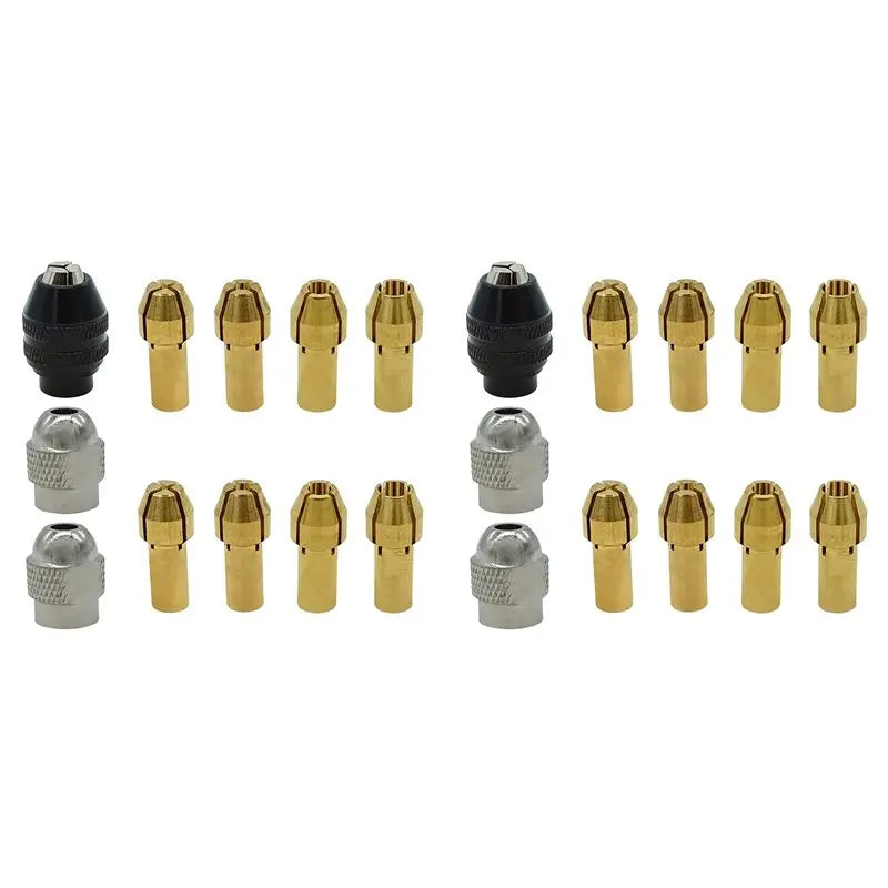 Brass Quick-Change Drill Chuck Collet for Dremel – #4485 Replacement Rotary Tool Collet Qme GoldSilverBlack